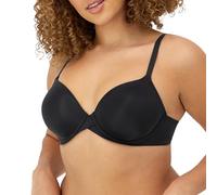 Maidenform Women's One Fabulous Fit 2.0 Tailored Demi Bra Half Cup, Black, 38DD