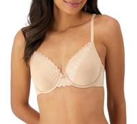 Maidenform Women's Padded Underwire, Full Coverage T-Shirt Bras, Convertible, Seamless (Plus, Opaque, Almond, 36D