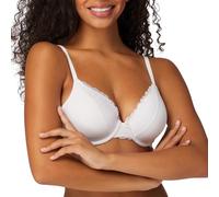 Maidenform Women's Padded Underwire, Full Coverage T-Shirt Bras, Convertible, Seamless (Plus, Opaque, White, 34C