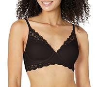 Maidenform Women's Pure Comfort Convertible Lace Bralette DM1190, Black, 36A