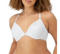 Maidenform Women's Pure Genius Soutien-Gorge Dos Nageur Dentelle Ouverture Devant Full Cup Plain Bra, Blanc (White), 38DD (Manufacturer Size: 100E)