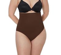 Maidenform Women's Seamless High Waist Shapewear, Soft & Lightweight Firm Control Shaping Brief, Just Brown, S