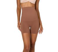 Maidenform Women's Seamless Shapewear, Tummy Shaper Shorts, High-Waist Thigh Slimmer with Firm Control, Bronzed Chestnut, Medium