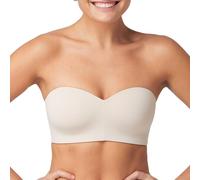 Maidenform Women's Tailored Strapless Wire Free Bra, Almond, XL