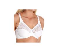 Maidenform Women's Tailored with Lace Trim Minimiser Everyday Bra, White, 36DD