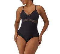 Maidenform Tame Your Tummy Lace Bodysuit, Black, Size L, Women Black