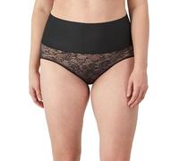 Maidenform Women's Tame Your Tummy Brief Shapewear, Black Lace, Large
