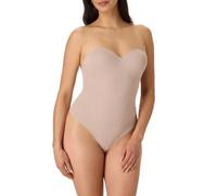 Maidenform Womens Tummy Shaping Thong Bodysuit, Multiway Thong Shaper, Firm Control, Evening Blush, Large