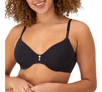 Maidenform Women's Underwire, Everyday Luxe T-Shirt, Full Coverage Bra, Black, 38B