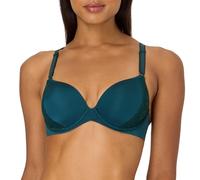 Maidenform Women's Underwire, One Fab Fit Microfiber Demi T-Shirt Bra with Convertible Straps, Fashion Green, 34D