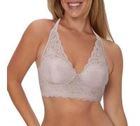Maidenform Women's Wireless Bralette, Pure Comfort Longline, Convertible Bra, Evening Blush Bloom Lace, 38D