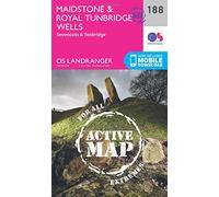 Maidstone & Royal Tunbridge Wells Map | Weatherproof | Sevenoaks & Tonbridge | Ordnance Survey | OS Landranger Active Map 188 | England | Walks | Cycling | Days Out | Maps | Adventure