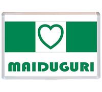 Maiduguri - Lover Nigeria/Nigerian Flag Towns & Cities - Jumbo Fridge Magnet
