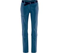 maier sports Arolla, Women's Hiking Trousers, Water-Repellent Outdoor Trousers for Trekking and Hiking, Handy Zip-Off Function, PFC-Free, mSTRETCH Pro 4 & Dryprotec, Blue, 21 (W33/L30)
