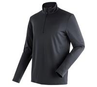 Maier Sports Felix Half-Zip Midlayer for Men, Universal Midlayer for Skiing and Hiking, Dryprotec Technology, Breathable, NFC Chip for Easy Recycling Black