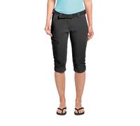 maier sports Inara Slim 3/4, Women's Hiking Trousers, Water-Repellent Three-Quarter-Length Trousers for Trekking and Hiking, Close-Fitting Cut, PFC-Free, mSTRETCH pro 4 & dryprotec Black