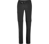 maier sports Inara Slim Zip, Women's Hiking Trousers, Water-Repellent Trousers for Trekking and Hiking, Close-Fitting Cut, Zip-Off Function, PFC-Free, mSTRETCH pro 4 & dryprotec Black