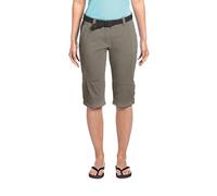 maier sports Kluane, Women's Short Hiking Trousers, Water-Repellent Outdoor Trousers for Trekking and Hiking, PFC-Free, mSTRETCH pro 4 & dryprotec Teak