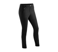 maier sports Lapilli W, Women's Hiking Trousers, Water-Repellent Outdoor Trousers for Trekking and Hiking, Close-Fitting Cut, PFC-Free, Stormprotec & dryprotec Technology Black
