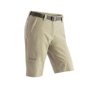 maier sports Lawa, Women's Short Hiking Trousers, Water-Repellent Bermuda Shorts for Trekking and Hiking, PFC-Free, mSTRETCH Pro 4 & Dryprotec, Beige, 38 (W30/L31)