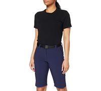 maier sports Lawa, Women's Short Hiking Trousers, Water-Repellent Bermuda Shorts for Trekking and Hiking, PFC-Free, mSTRETCH Pro 4 & Dryprotec, Blue, 38