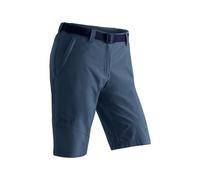 maier sports Lawa, Women's Short Hiking Trousers, Water-Repellent Bermuda Shorts for Trekking and Hiking, PFC-Free, mSTRETCH Pro 4 & Dryprotec, Blue, 36 (W28/L31)