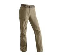 maier sports Lulaka, Women's Hiking Trousers, Water-Repellent Outdoor Trousers for Trekking and Hiking, PFC-Free, mSTRETCH Pro 4 & Dryprotec, Roll-Up Function, Brown, 36 (W28/L31)