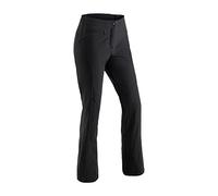 maier sports Marie, Close-fitting women's ski pants, Water-repellent softshell snow pants, Stretch material and adjustable waistband, PFC-free, Stormprotec technology Black