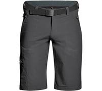 maier sports Men's Nil Bermuda Hiking Trousers, Outdoor Shorts with Integrated Belt, Trekking Pants Black