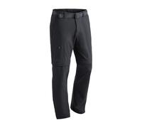 maier sports Men's Tajo Functional Outdoor Stretch T Zip Long Pants - Black, Medium