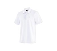 maier sports Men's Ulrich Polo Shirt, Short-Sleeve piqué Shirt for Hiking and Leisure White - White