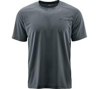 maier sports Men's Walter T-Shirt, Short-Sleeve piqué Hiking Shirt Grey - Graphite