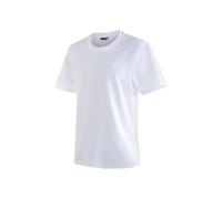 maier sports Men's Walter T-Shirt, Short-Sleeve piqué Hiking Shirt White
