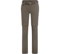 maier sports NATA 2, Women's Hiking Trousers, Water-Repellent Outdoor Trousers for Trekking and Hiking, Handy Zip-Off Function, PFC-Free, mSTRETCH pro 4 & Dryprotec Teak