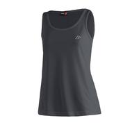 maier sports Petra, Sleeveless Women's T-Shirt, Outdoor Shirt with Round Neck for Hiking and Leisure, Dryprotec Technology, Breathable, NFC Chip for Easy Recycling, Black, 50