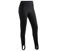 maier sports Sonja, Tight-fitting women's ski pants, Water-repellent softshell snow pants, Stretch material with classic bridge, PFC-free Black