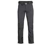 maier sports Men's Tech Pants M Softshell Pants, Warm Hiking Trousers, Elastic Trekking Pants Black - Black