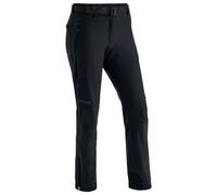 maier sports Women's Tech Pants W Softshell Pants, Warm Hiking Trousers, Elastic Trekking Pants Black - Black