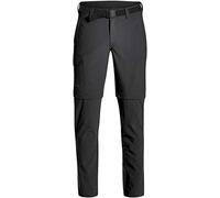 maier sports Torid Slim Zip, Men's Hiking Trousers, Water-Repellent Outdoor Trousers for Trekking and Hiking, Close-Fitting, Zip-Off Function, PFC-Free, mSTRETCH pro 4 & dryprotec Black