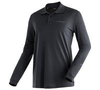 Maier Sports - Ulrich L/S - Polo shirt size S, black