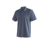 maier sports Ulrich, Men's Polo Shirt, Lightweight piqué Functional Polo Shirt for Hiking and Leisure, Dryprotec Technology, Breathable, NFC chip for Easy Recycling Grey - Graphite