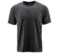 maier sports Men's Walter T-Shirt, Short-Sleeve piqué Hiking Shirt Black - Black