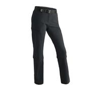 maier sports Women's Arolla Functional Outdoor Capri Zip Stretch Pants - Black, Size 48