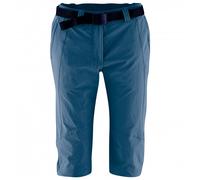maier sports Kluane, Women's Short Hiking Trousers, Water-Repellent Outdoor Trousers for Trekking and Hiking, PFC-Free, mSTRETCH Pro 4 & Dryprotec, Blue, 38 (W30/L31)