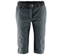 maier sports Kluane, Women's Short Hiking Trousers, Water-Repellent Outdoor Trousers for Trekking and Hiking, PFC-Free, mSTRETCH Pro 4 & Dryprotec, Grey, 44 (W35/L32)