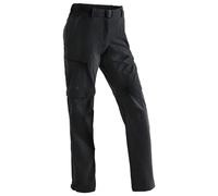 maier sports Women's NATA Functional Outdoor Zip Off Short Stretch Pants - Black, XXX-Large