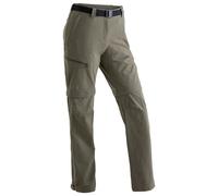 maier sports Women's Nata Functional Outdoor Zip Off Stretch Long Pants - Teak, Large
