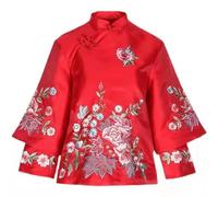 MAIFURUN Ethnic Style Tang Suit Coat Vintage Harajuku Embroidery Chinese Tops Women Plus Size Blouse Eleganti Loose Female Shirt