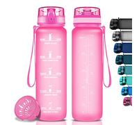 MAIGG Children's Water Bottle for Carbonated Drinks, Drinking Bottle 500 ml, Bicycle Water Bottle with Time Marker, Sports Bottle for School, Fitness, Bike, Girls