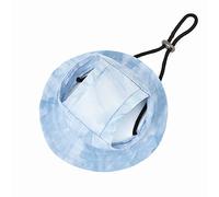 Maigllra Dog Sun Hat Cute Pet Hat Trucker Hat with Ear Holes for Sun Protection Adjustable Tie-dye Printing Cotton Fisherman's Hat for for Small Medium Dogs Cats